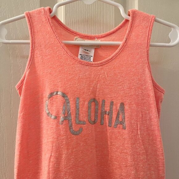 Everbloom Studio Aloha Tutu Tulle Dress Neon Coral Girls Size 4T - Picture 2 of 10